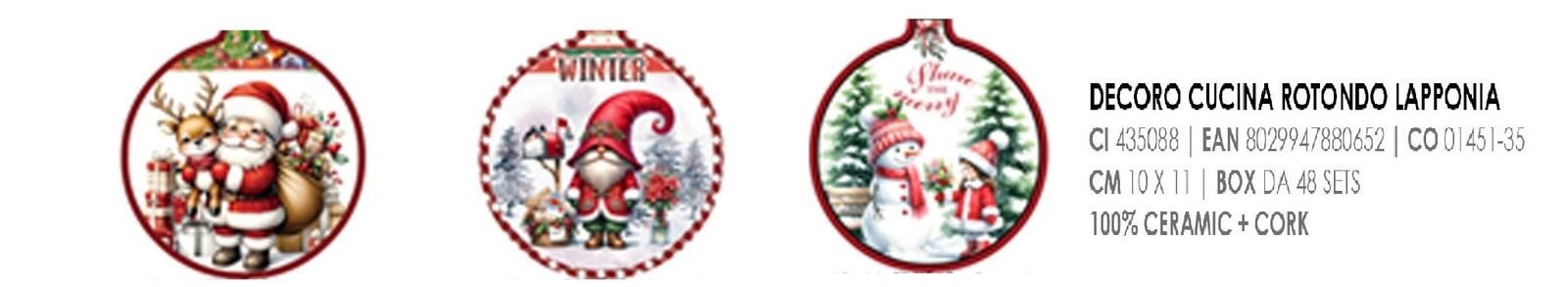 DECORAZIONE ROT CUCINA S/BICCHIERE LAPPONIA Tellini S.r.l. Ingrosso Abbigliamento